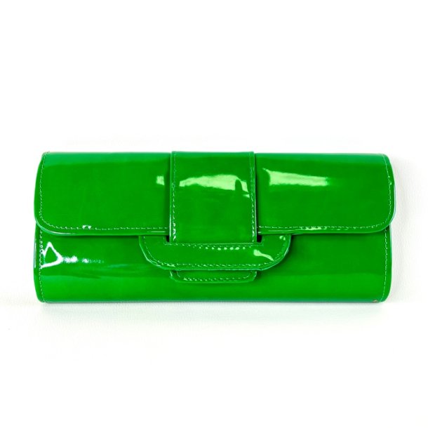 Clutch taske - gr�n lak 