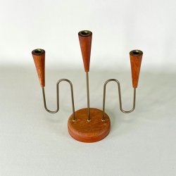 Lysestage - teak, trio