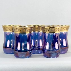 Teglas m/guldkant (5 stk) 