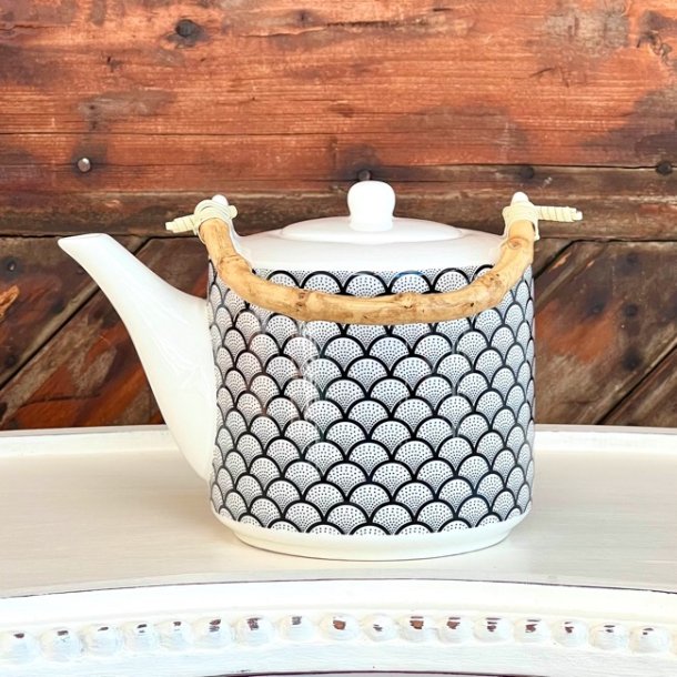 Tekande med bambushank og te-si