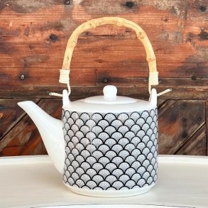 Tekande med bambushank og te-si