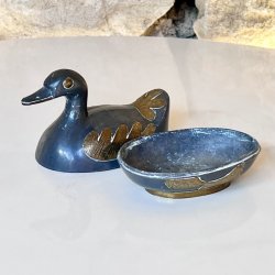 Dekorative nder i tin (st a' 3 stk) 