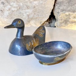 Dekorative nder i tin (st a' 3 stk) 