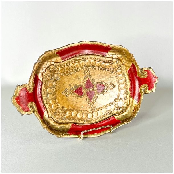 Lille bakke - italiensk, dekoreret tr 