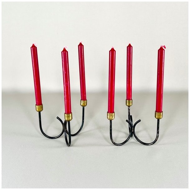 Trearmet mini lysestage til kertelys 