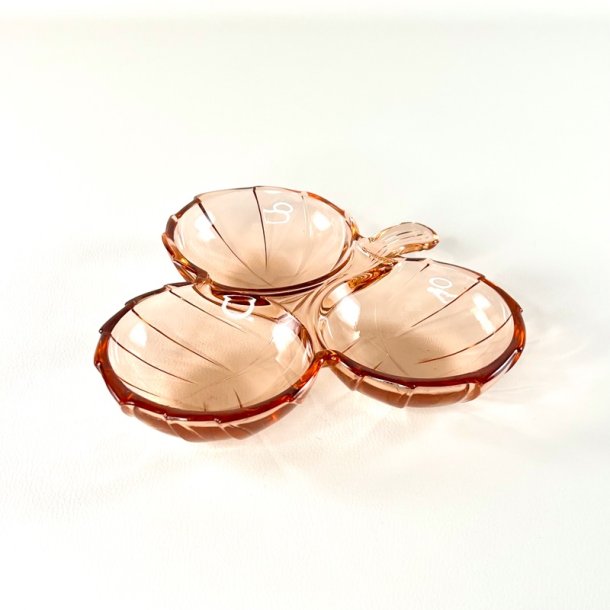 Glassk�l trekl�ver - lyser�dt glas 