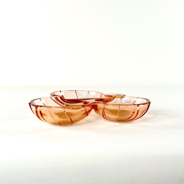 Glassk�l trekl�ver - lyser�dt glas 