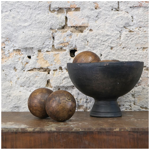 Trkugler til deko - brun