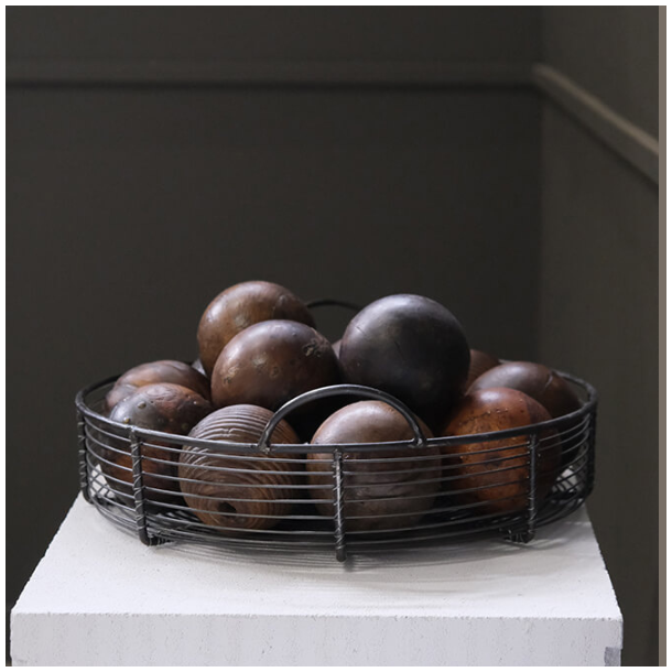 Trkugler til deko - brun