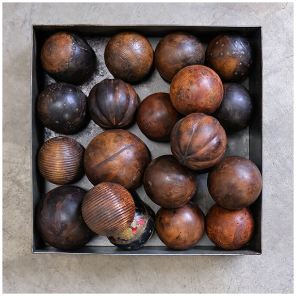 Trkugler til deko - brun