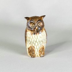 Ugle keramikfigur - slank 