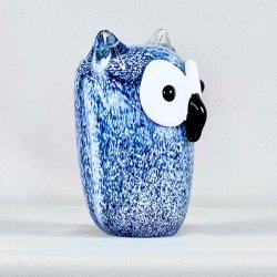 Ugle - glasfigur, mundblst