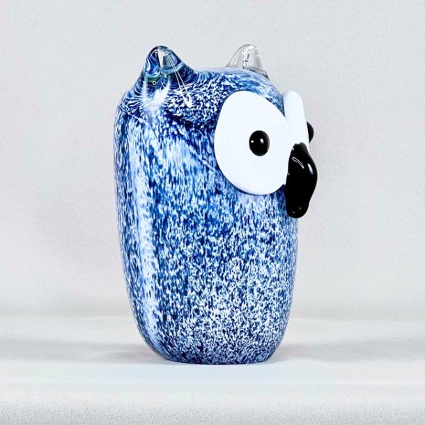 Ugle - glasfigur, mundblst