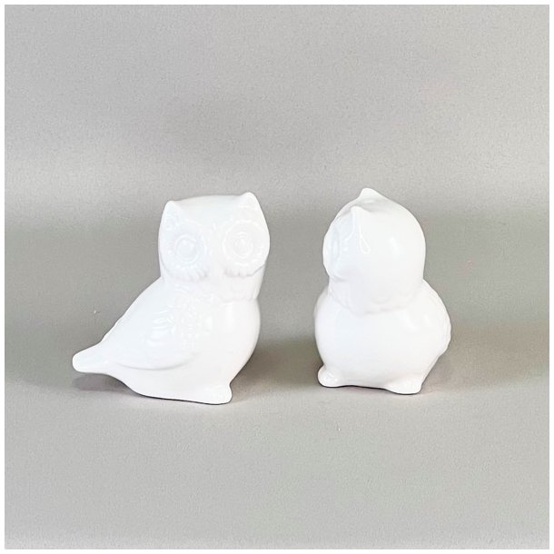 Lille uglepar i porceln  