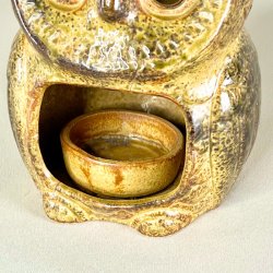 Ugle keramikfigur - fyrfadslys og ophng 