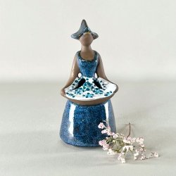 Ulla Skogh kvindefigur i keramik - bl 