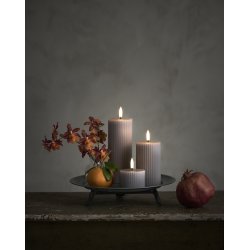 Uyuni LED bloklys med riller - sandstone