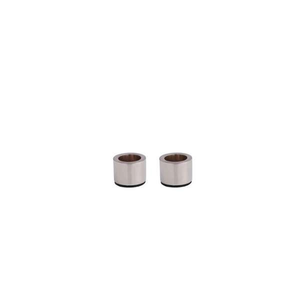 Taper lysestager til kronelys - slv/chrome (st a' 2 stk)