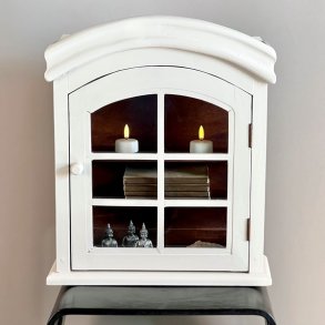 Vgskab med glas - SOLGT