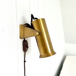 Lampe - v�gh�ngt messing lampe 