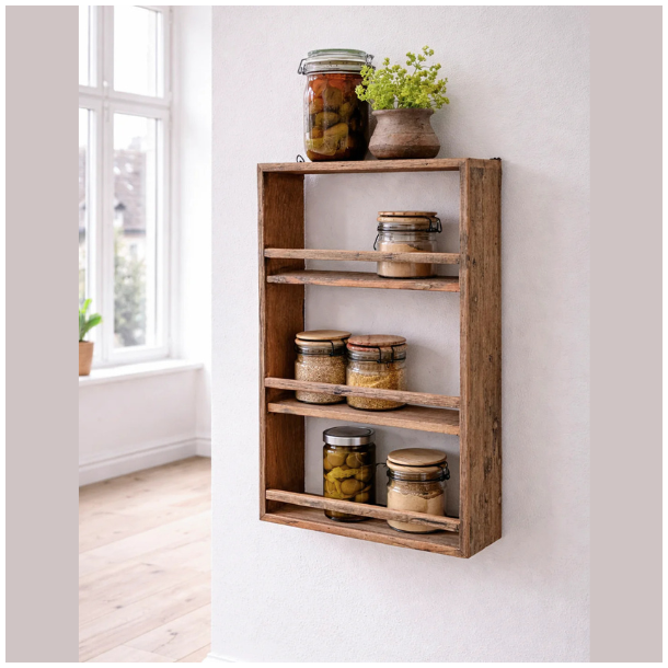 V�ghylde i genbrugstr� H60 cm