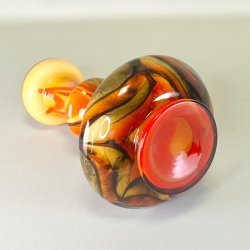 Vase - Empoli, mundblst italiensk vase opaline