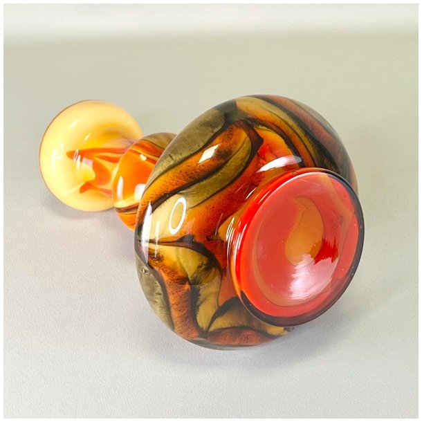 Vase - Empoli, mundblst italiensk vase opaline