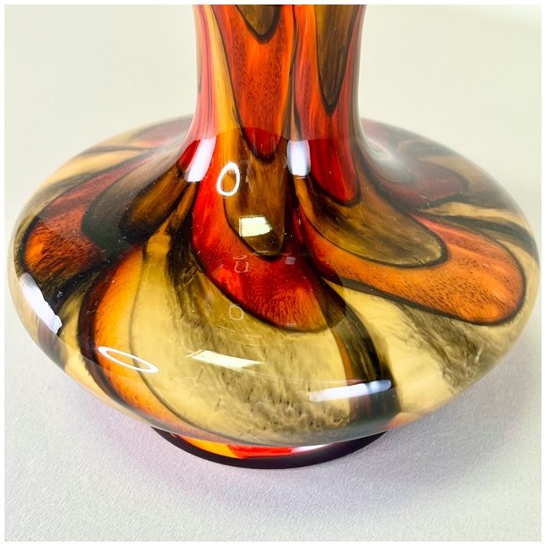 Vase - Empoli, mundblst italiensk vase opaline