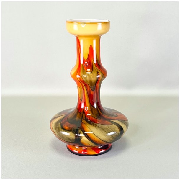 Vase - Empoli, mundblst italiensk vase opaline