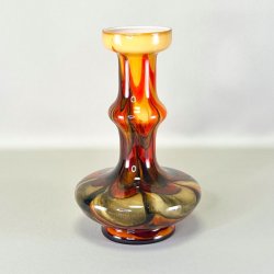 Vase - Empoli, mundblst italiensk vase opaline