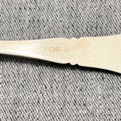 Vintage slvgaffel - slvplet