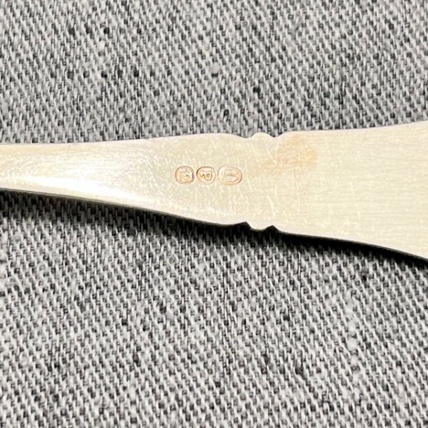 Vintage slvgaffel - slvplet