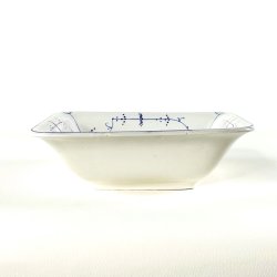 Vintage Villeroy &amp; Boch, firkantet serveringsskl - musselmalet 