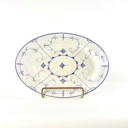 Vintage Villeroy &amp; Boch serveringsfad - musselmalet (nr. 1)