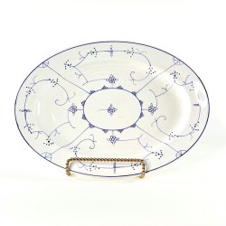 Vintage Villeroy &amp; Boch serveringsfad - musselmalet (nr. 2)