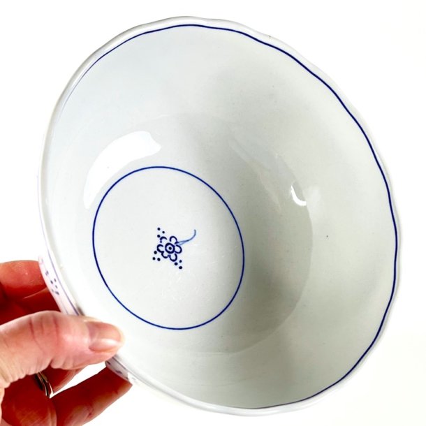 Vintage Villeroy &amp; Boch, rund serveringsskl - musselmalet 