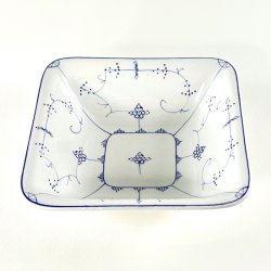 Vintage Villeroy &amp; Boch, firkantet serveringsskl - musselmalet 