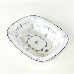Vintage Villeroy &amp; Boch firkantet sk�l - musselmalet 