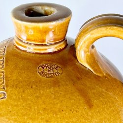 Saltglaserede krukker - sennepsfarvede