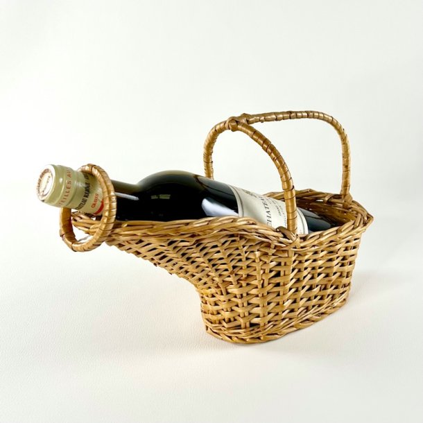 Vinflaskeholder i flet 