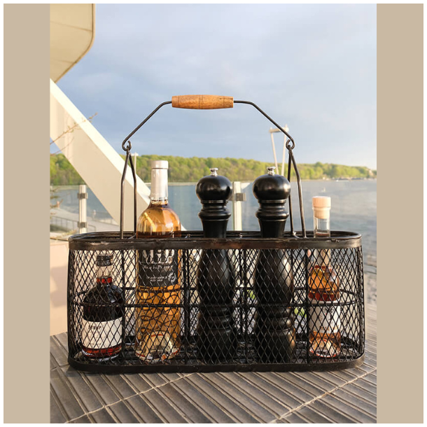 Barone vinflaskeholder i metal 