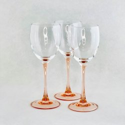 Luminarc vinglas med lyserd stilk - ros