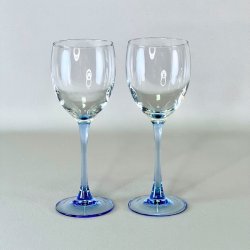 Luminarc vinglas med lysebl� stilk - ros�