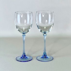 Luminarc vinglas med lysebl� stilk - ros�