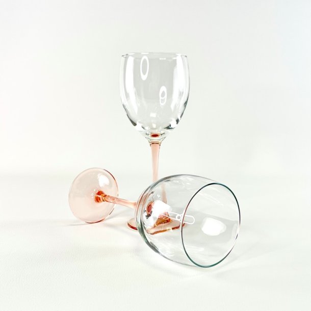 Luminarc vinglas med lyser�d stilk - r�dvin