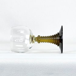 Rmerglas - lille, olivengrn fod 