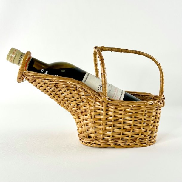 Vinflaskeholder i flet 