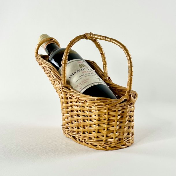 Vinflaskeholder i flet 