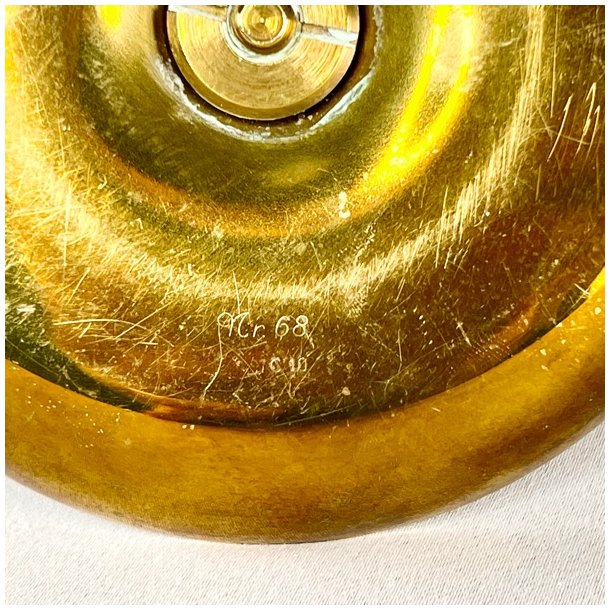 Antik Skultuna kammerstager i messing/malm 