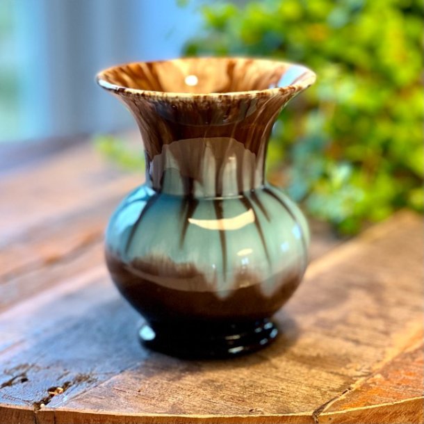 Vase - West Germany turkis lbeglasur